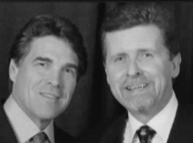Rick Perry and Mark Larson