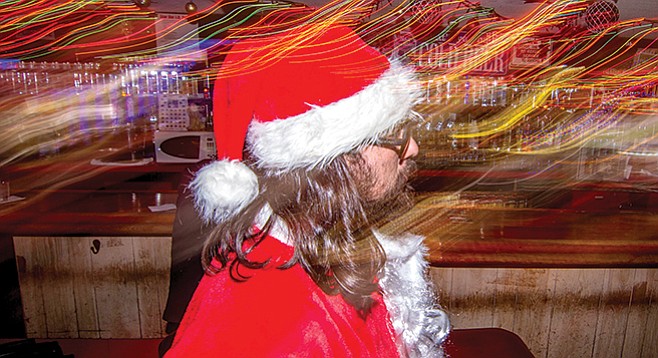 Santa at the Star Bar, downtown San Diego. Who the hell had been answering my letters? - Image by Matthew Suárez