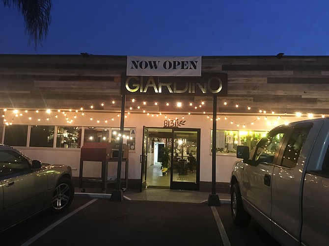 Giardino, located on Broadway in Lemon Grove, is the first upscale restaurant in this working class city.