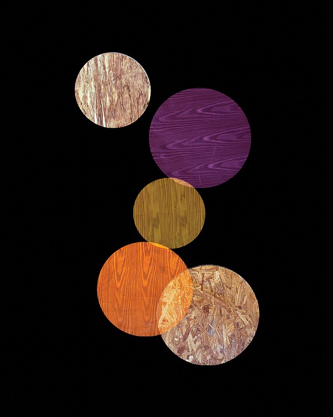 Purple, Orange, Yellow Circles, Alejandra Laviada, 2014