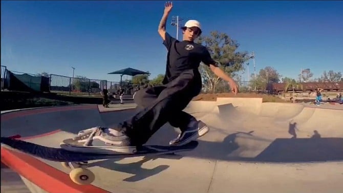 "skaters don’t want to wait for a plant to grow when it doesn’t affect skating." Olave skates Linda Vista (Photo: Mike Constanza)