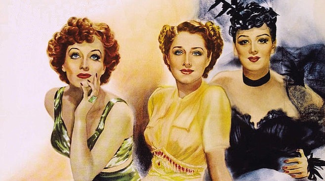 Joan Crawford, Norma Shearer, and Rosalind Russell in 1939’s The Women.