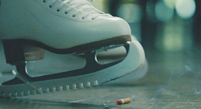 I, Tonya: Don’t skate and smoke. Irony done right in this memorable moment from the film.