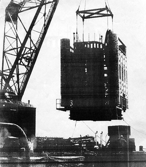  Missile Tower just before sinking.