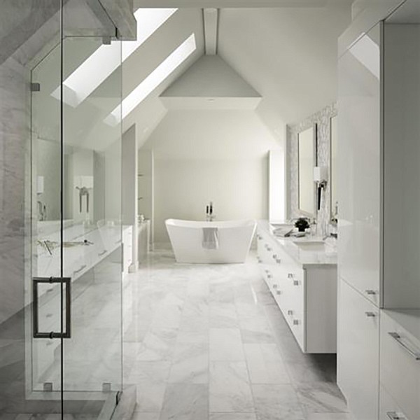 A bathroom “bathed in natural light”