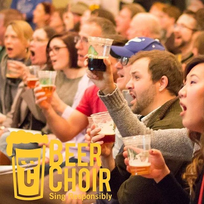 Beer Choir chapters meet under the tagline, "Sing responsibly."