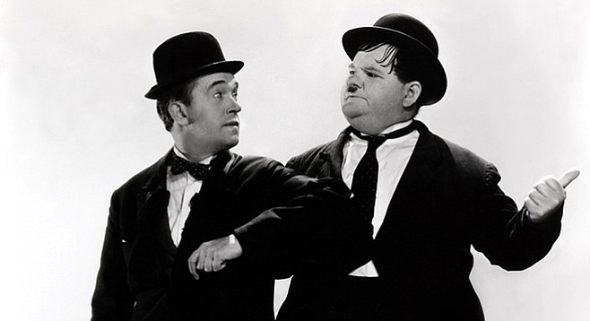 “Laurel and Hardy Flirt with Females…and Live to Regret It.”