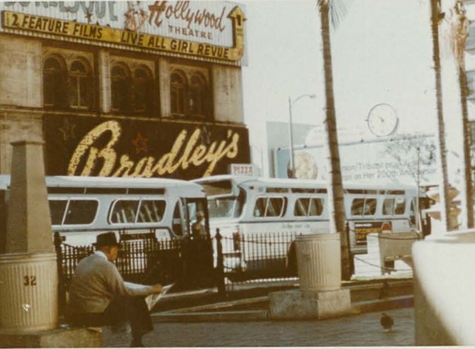 Hanging out at the plaza circa 1960s.