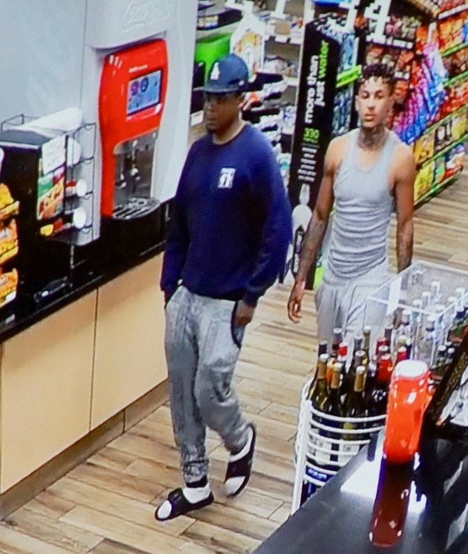 Charon (left) and Wesley in a convenience store evidence photo