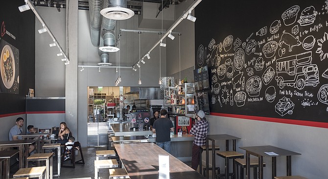 A fast casual counter service restaurant serving Filipino and Asian fusion cuisines