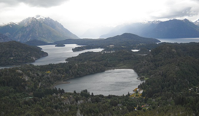 The town of Bariloche lies on the shores of Nahuel Huapí in northwest Patagonia.