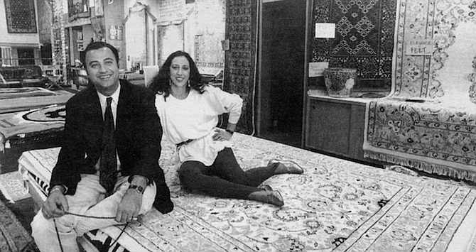 Arjang Esmainzadeh and Marjan Etemedlich. Arjang is known about La Jolla for his fancy cars and his silk suits.
