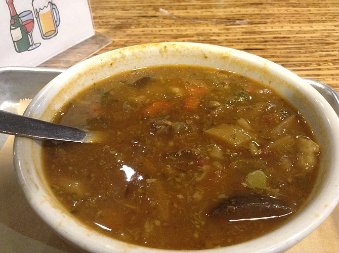 My veggie soup — surprisingly tasty