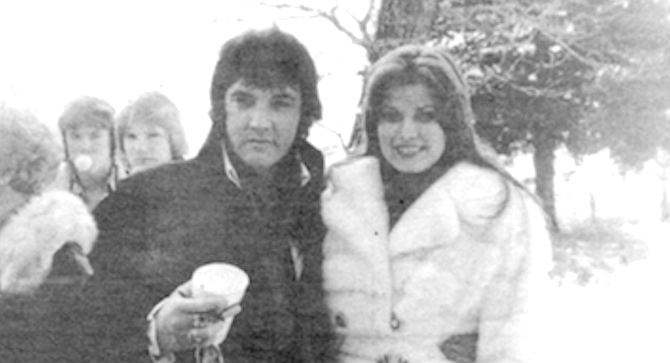 Elvis with Ginger Alden, c. 1976