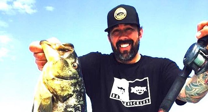 Matt Moyer, the Destroyer, with calico bass