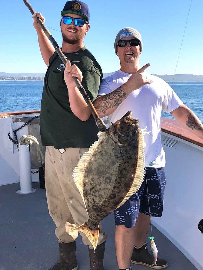 Caught halibut. The weekly derby has been on since the beginning of the year.