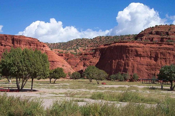 Red Rock Landscape of New Mexico's Jemez Mountain Loop