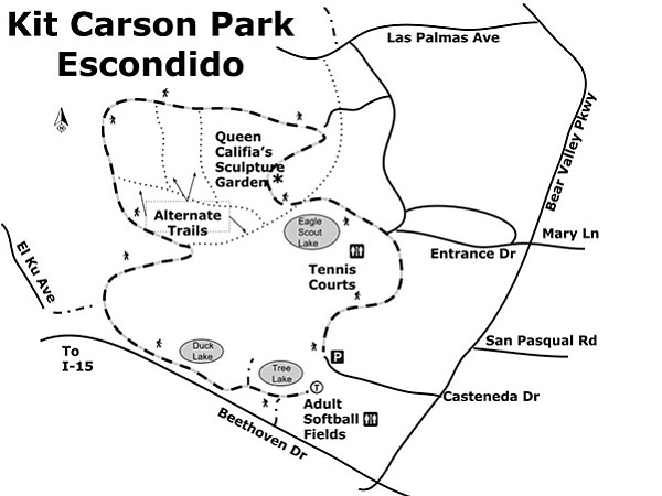 Kit Carson Park hiking trails