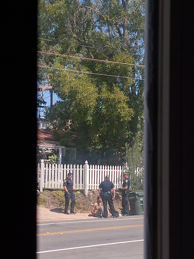 Random dirtbag arrested during a weekly visit to his house