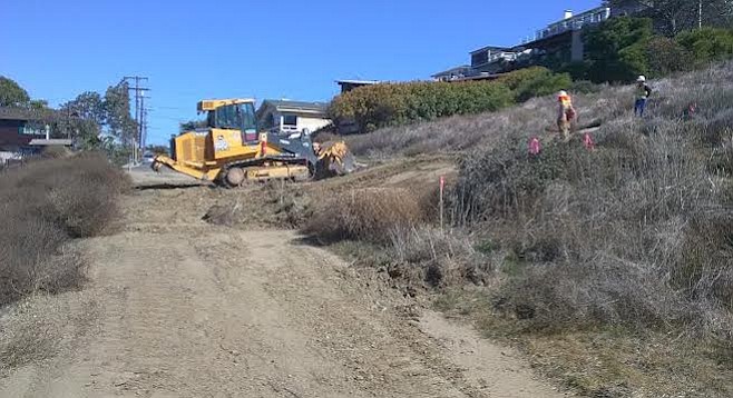 The trail system being installed will largely follow the existing trails.