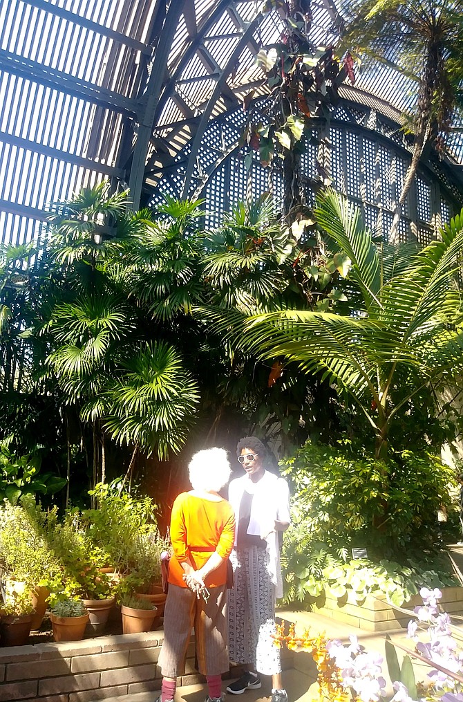 This image was taken at the botanical building at Balboa Park, the presence of these 2 women were striking to me, due to the colors. I simply had to capture it. 