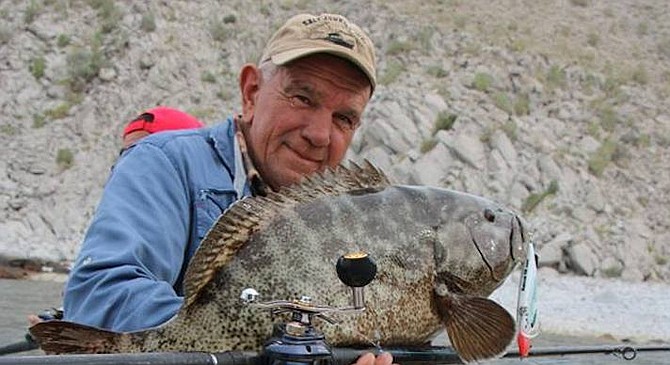 Captain Juan Cook with a Gonzaga Bay leopard grouper