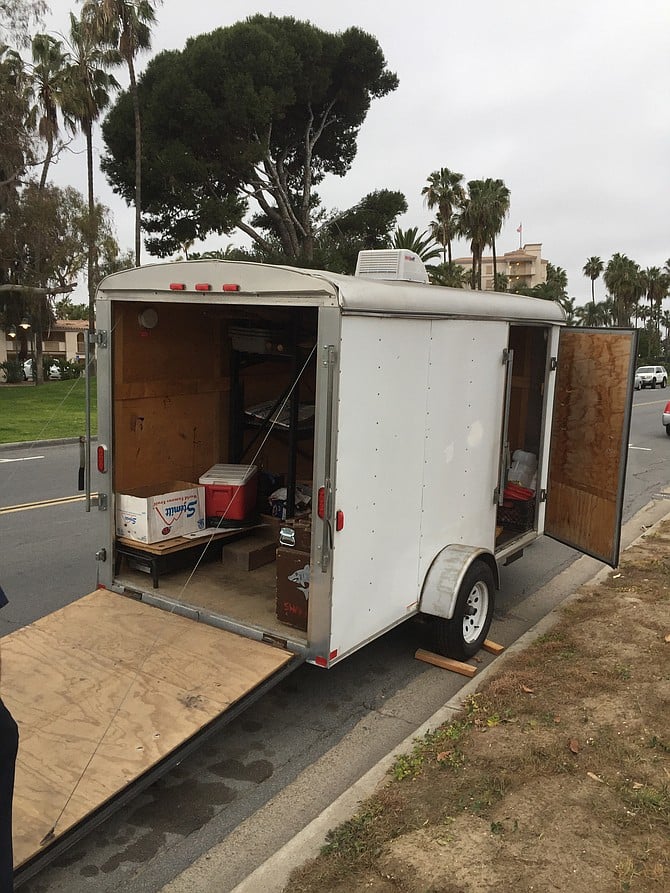 One scout leader who's a mechanic in Ocean Beach, took a detour home along East Mission Bay Drive and knew it was their stolen trailer at once. 