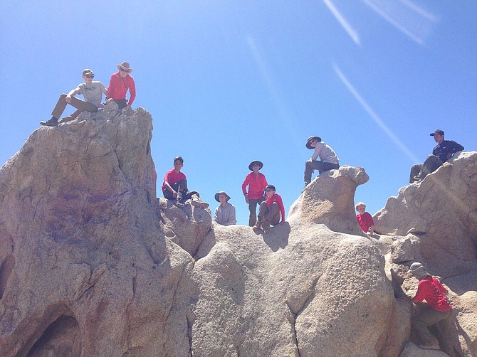 Troop 11 in their element on a camping trip. It took that trailer to get them there. 