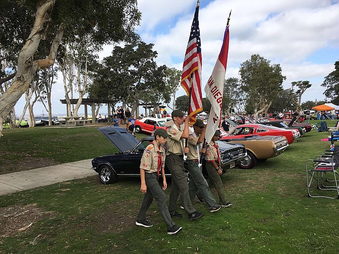 Troop 11 at an event. They do many events every year which require a trailer and equipment.