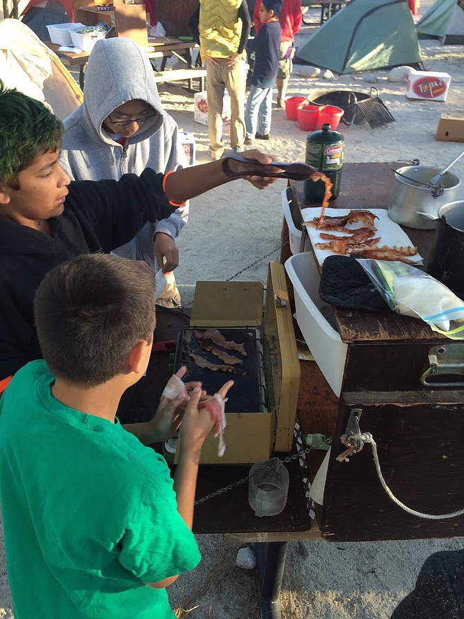 The scouts most loved item is the patrol box. It has everything they need to cook, clean-up, provide first aid, etc.  