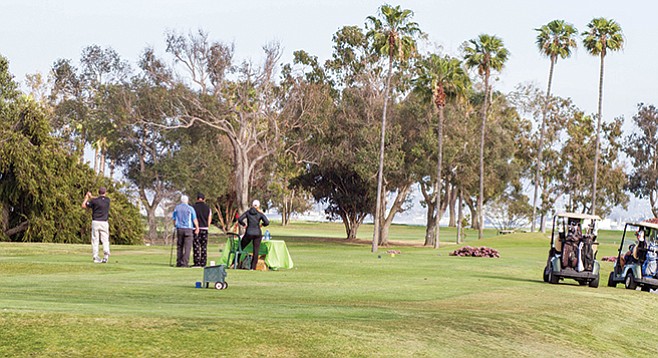 Coronado Municipal Golf Course's bayside setting and low green fees make it popular among local and visiting golfers. - Image by Matthew Suárez