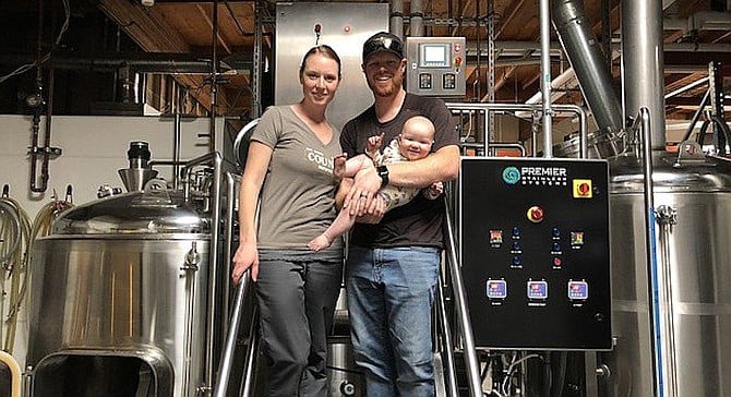 Council Brewing owners and young parents Curtis and Liz Chism are expanding their brewery, less than a year after expanding their family.