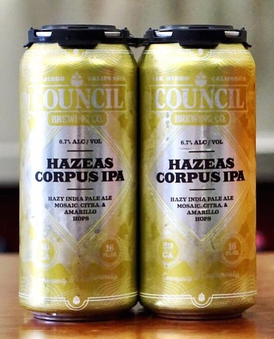 Council Brewing's Hazeus Corpus IPA