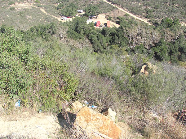 The Ortega Highway winds over the mountains from Lake Elsinore to San Juan Capistrano. Authorities determined Nathan Page most likely drove his car down this embankment intentionally.