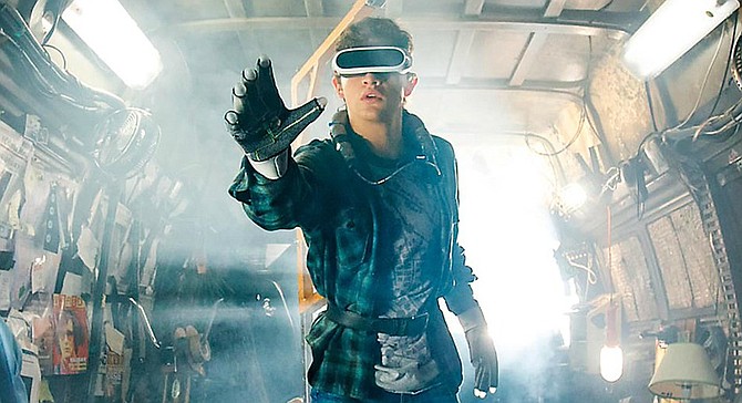 You can't tell because of the VR goggles, but in the OASIS, he's totally making the Spielberg Face.