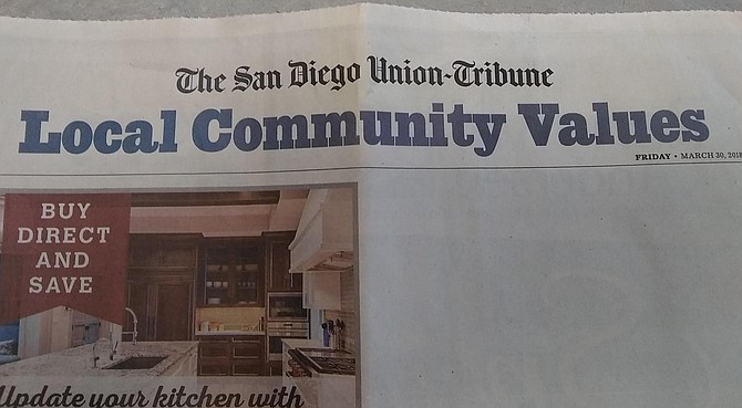 March 30, 2018 edition of Local Community Values, in Hillcrest