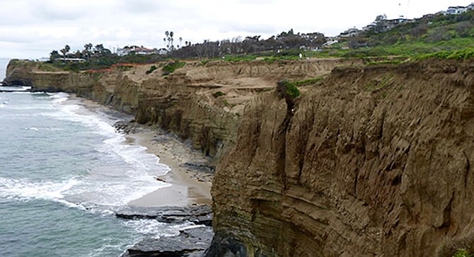 Sunset Cliffs: 1 fall in water, and 1 stuck on cliff.