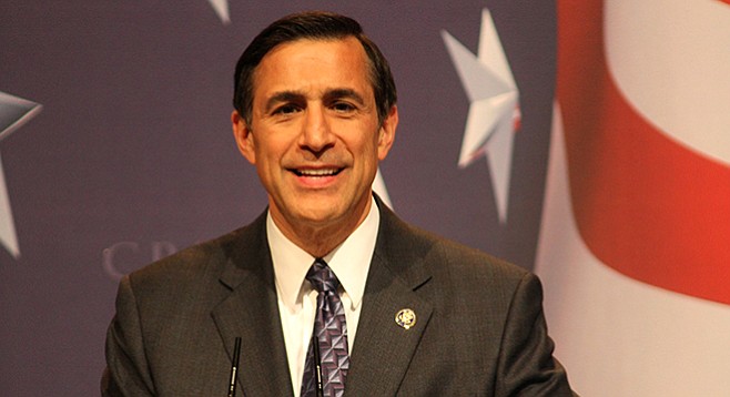 Darrell Issa, free from re-election worries, and on the road to Africa.