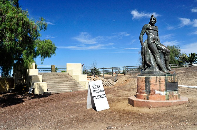 Presidio Park, the "Plymouth Rock of the West Coast" could use some TLC before San Diego's 250th anniversary.  (Sandé Lollis)