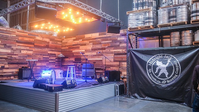 A pro-sound music venue inside a brewery