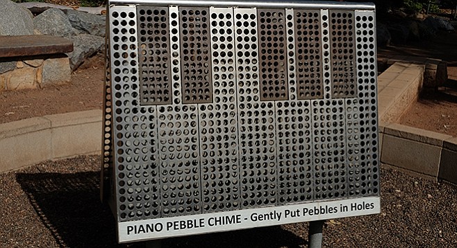 Make music with this piano pebble chime