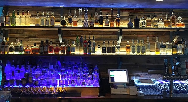 Carefully curated tequilas at Patron's Corner