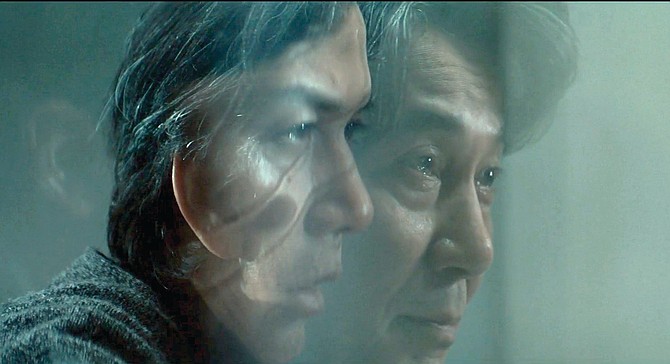 The face on the perspex wall. Masaharu Fukuyama and Kôji Yakusho compound their grief in Hirokazu Kore-Eda’s exquisite The Third Murder.