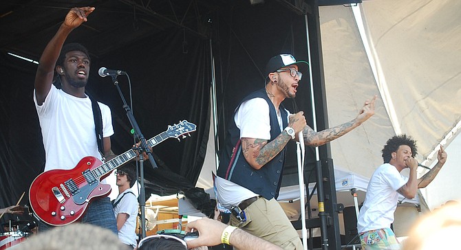 Gym Class Heroes on the Warped tour, way back in 2008