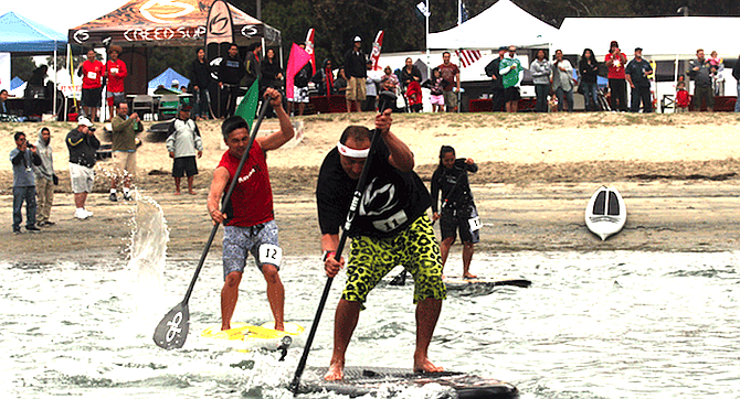 Outrigger and stand-up paddleboard vendors will rent demo equipment.