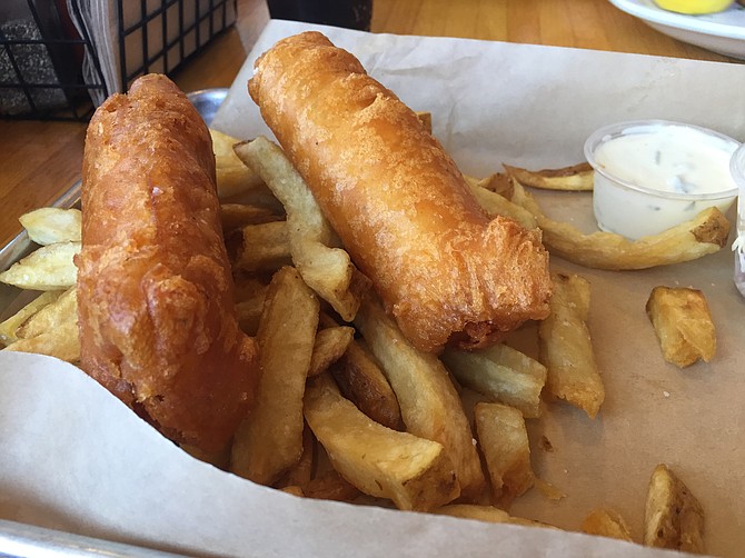 Fish & Chips — the oil was hot enough so that the food didn't absorb it.