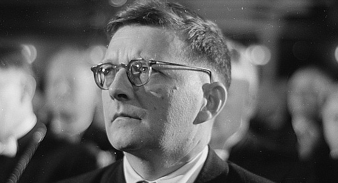 Dimitri Shostakovich. In the fifth symphony, he is forced to apologize to the entity which had been terrorizing him.