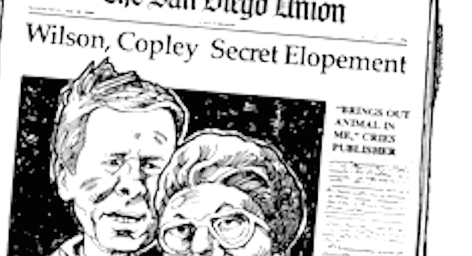 The Copley papers were faithful editorial supporters of the mayor. - Image by John Workman