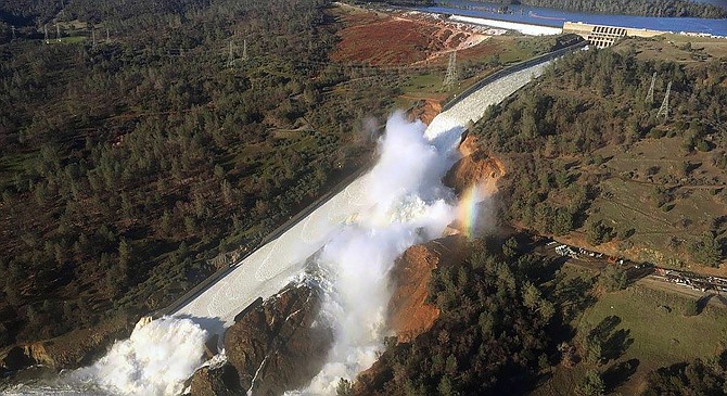Oroville dam failure, February, 2017