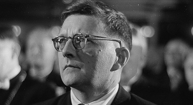 Dimitri Shostakovich. In the fifth symphony, he is forced to apologize to the very entity which had been terrorizing him.